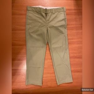 Dickies Slim Straight Work Pants - 36x30 - Khaki